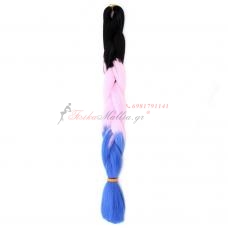 3 - 3 - Μαλλιά για ράστα τρία χρώματα  Kanekalon