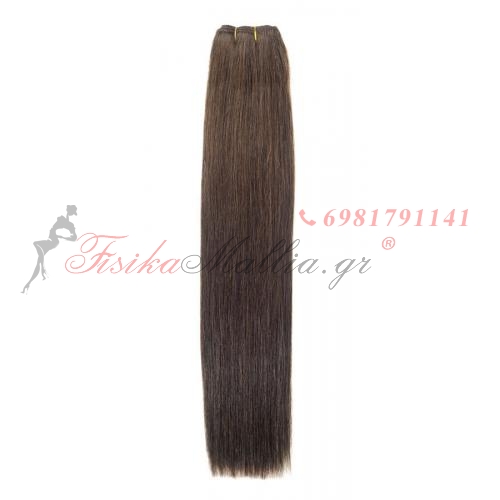 N 4: Φυσικά μαλλιά 45, 50 - 55 cm. Φάρδος της τρέσας 80 cm.