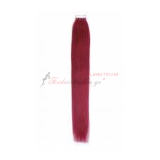 Ombre και έγχρωμα αυτοκόλλητα - σκούρο κόκκ&#  Μαλλιά σε αυτοκολλητά 45 εκ., 55 εκ., 65 εκ.