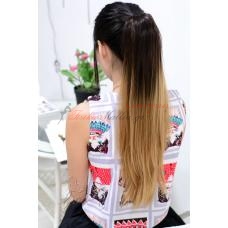 τεχνητη αλογοουρα ombre - Blond  Τεχνητή ουρά