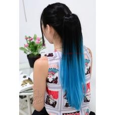 τεχνητη αλογοουρα ombre - Blue  Τεχνητή ουρά